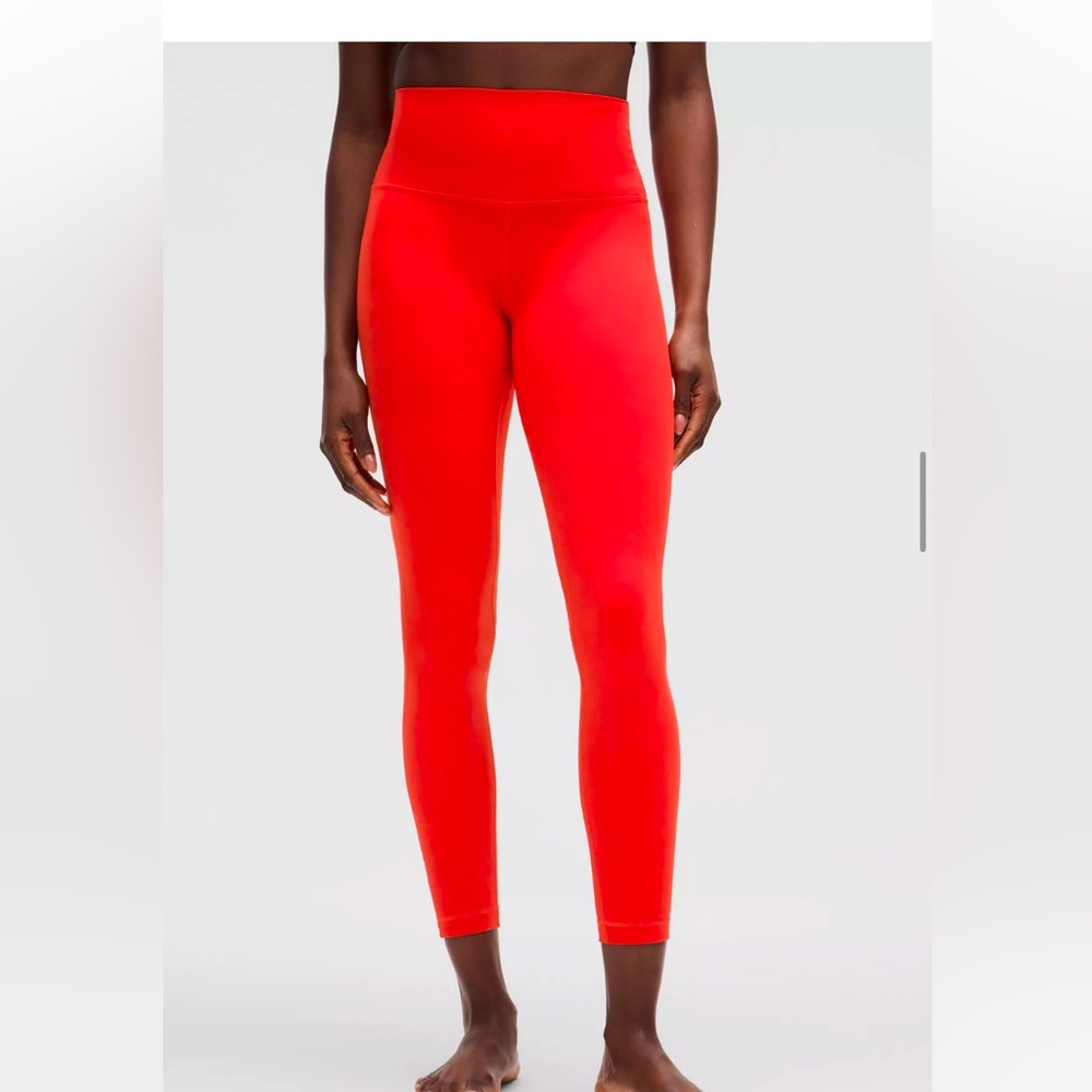 Lululemon align 25 inch high-rise leggings in color hot heat!